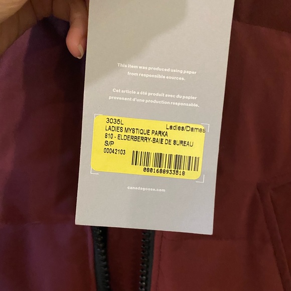 Canada Goose MYSTIQUE PARKA FUSION FIT small NWT! - Picture 6 of 15